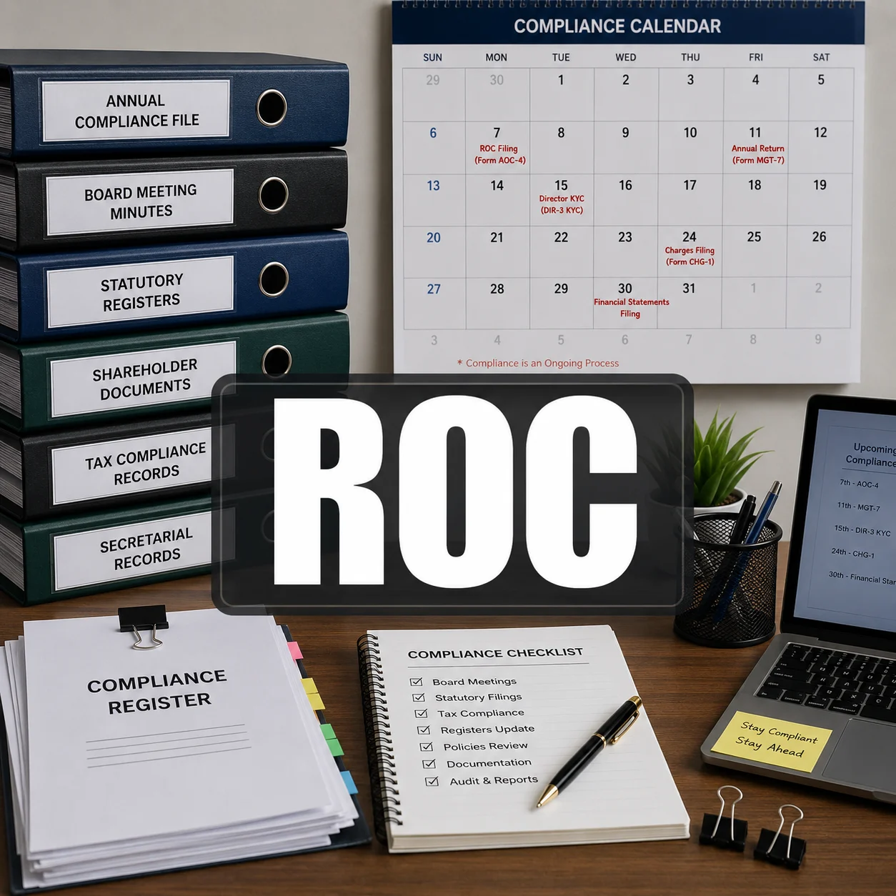 ROC annual filing and secretarial compliance service — Shivbhavan and Associates Ahmedabad